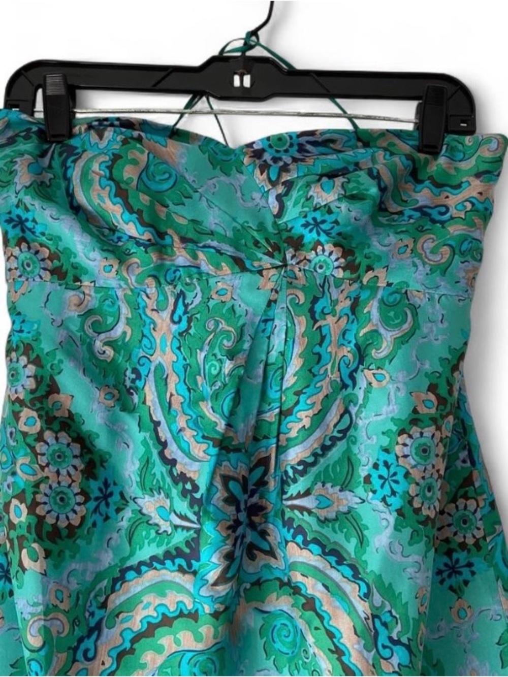 J.Crew 100% Silk Strapless Mini Dress in the "Casbah Paisley" print